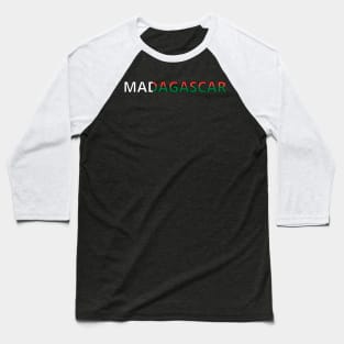 Drapeau Madagascar Baseball T-Shirt